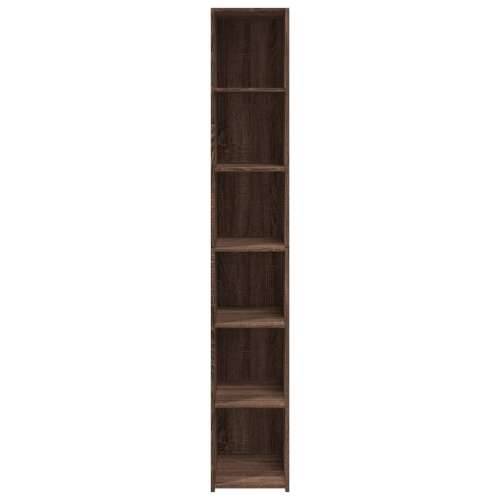 Visoka komoda boje hrasta 30x41x185 cm od konstruiranog drva - Smeđi hrast 1 Cijena