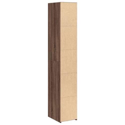 Visoka komoda boje hrasta 30x41x185 cm od konstruiranog drva - Smeđi hrast 1 Cijena