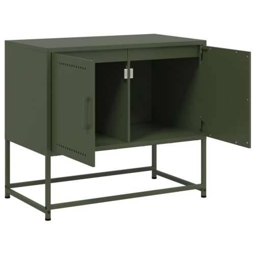 TV ormarić maslinasti 68,5 x 39 x 60,5 cm čelični - Zelena 1 Cijena