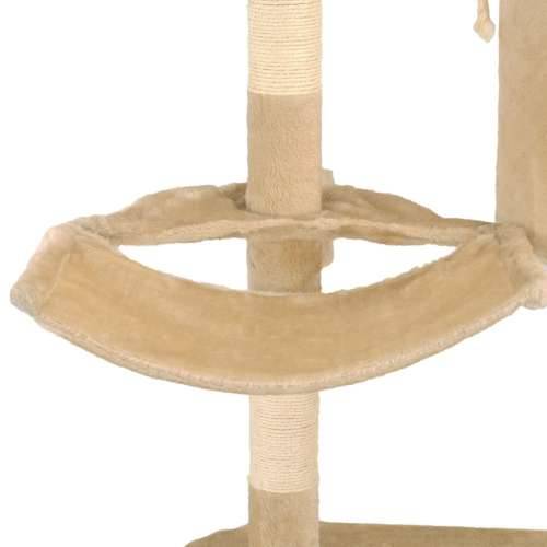 Penjalica za mačke sa stupovima za grebanje od sisala 194 cm bež Cijena