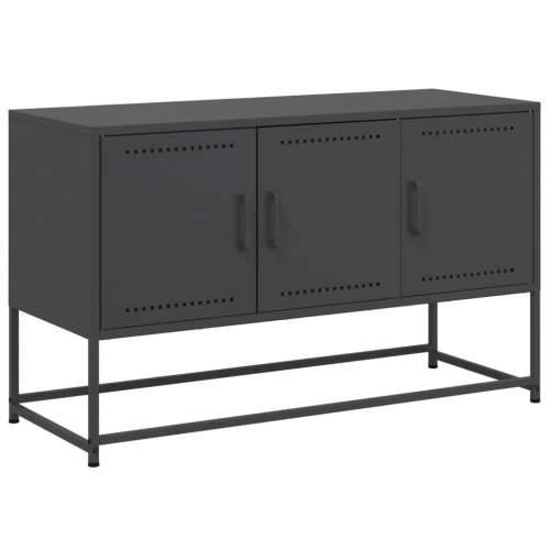TV ormarić crni 100,5x39x60,5 cm čelični - Crna 1 Cijena