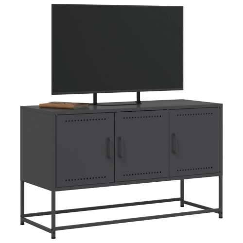 TV ormarić crni 100,5x39x60,5 cm čelični - Crna 1 Cijena