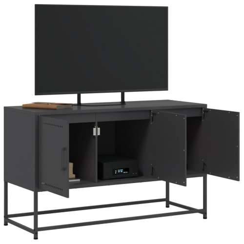 TV ormarić crni 100,5x39x60,5 cm čelični - Crna 1 Cijena