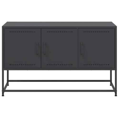 TV ormarić crni 100,5x39x60,5 cm čelični - Crna 1 Cijena
