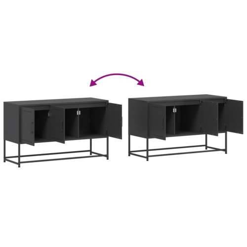 TV ormarić crni 100,5x39x60,5 cm čelični - Crna 1 Cijena