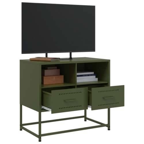 TV ormarić maslinastozeleni 68x39x60,5 cm čelični - Zelena 1 Cijena