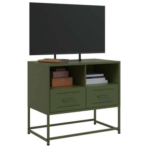 TV ormarić maslinastozeleni 68x39x60,5 cm čelični - Zelena 1 Cijena