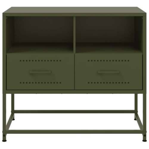 TV ormarić maslinastozeleni 68x39x60,5 cm čelični - Zelena 1 Cijena