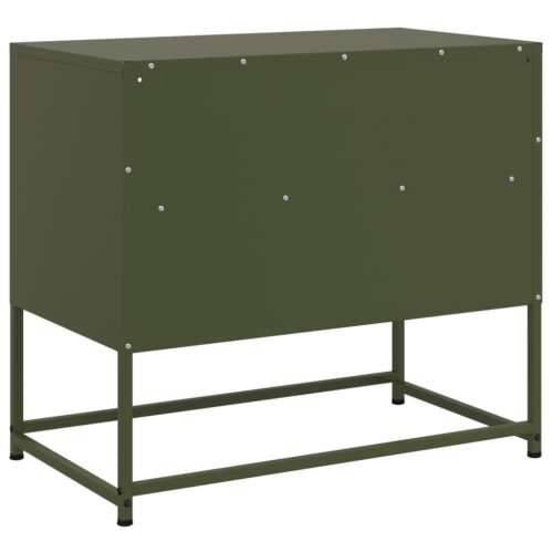 TV ormarić maslinastozeleni 68x39x60,5 cm čelični - Zelena 1 Cijena
