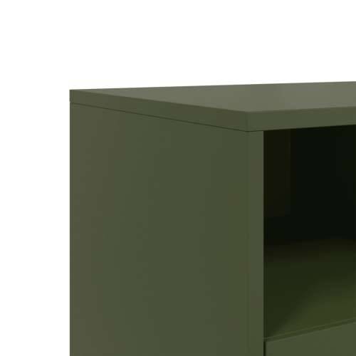 TV ormarić maslinastozeleni 68x39x60,5 cm čelični - Zelena 1 Cijena