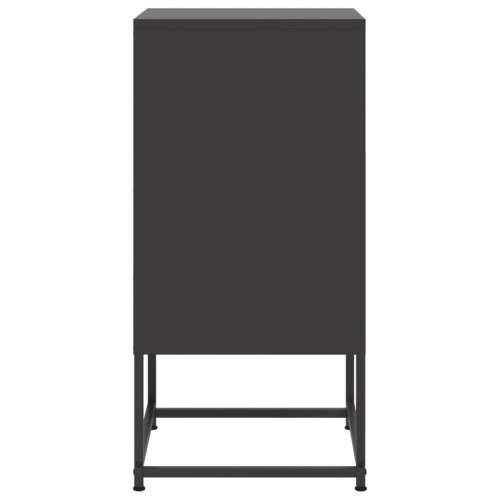 Noćni ormarići 2 kom crni 36x39x78 cm čelični - Crna 2 Cijena