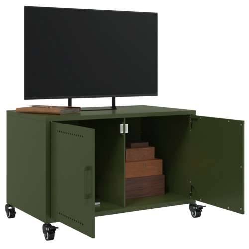 TV ormarić maslinastozeleni 68 x 39 x 43,5 cm čelični - Zelena 1 Cijena