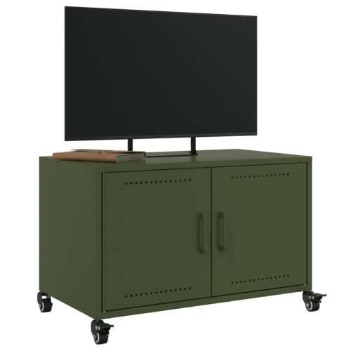 TV ormarić maslinastozeleni 68 x 39 x 43,5 cm čelični - Zelena 1 Cijena