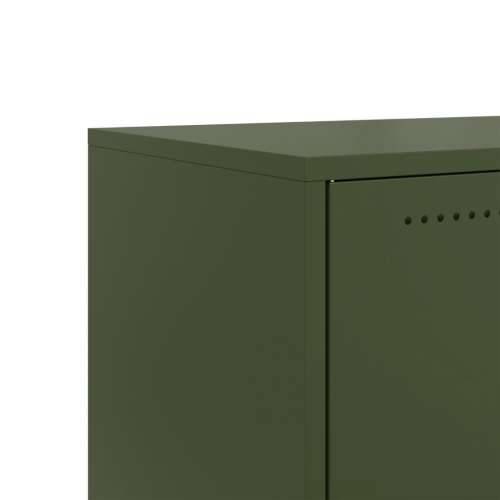 TV ormarić maslinastozeleni 68 x 39 x 43,5 cm čelični - Zelena 1 Cijena