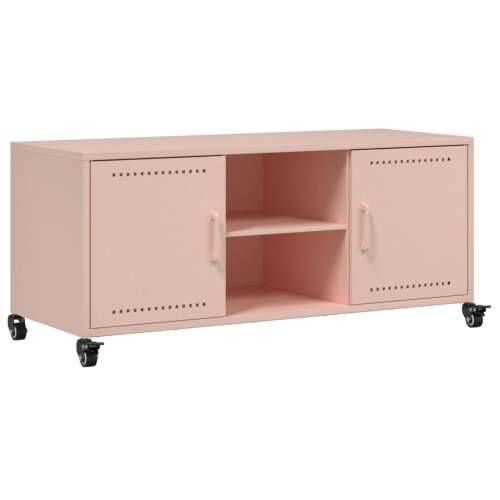 TV ormarić ružičasti 100,5 x 39 x 43,5 cm čelik - Ružičasta 1 Cijena