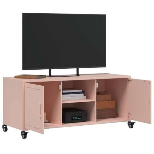 TV ormarić ružičasti 100,5 x 39 x 43,5 cm čelik - Ružičasta 1 Cijena