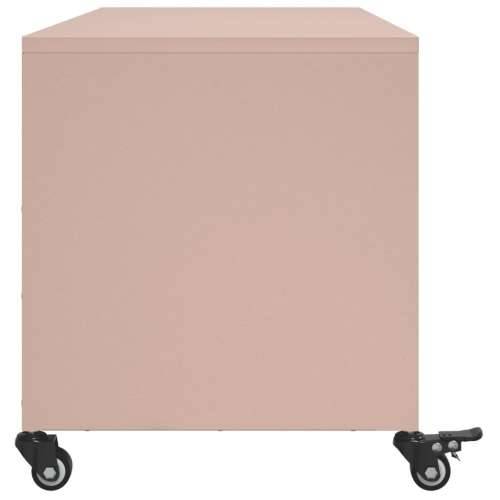 TV ormarić ružičasti 100,5 x 39 x 43,5 cm čelik - Ružičasta 1 Cijena