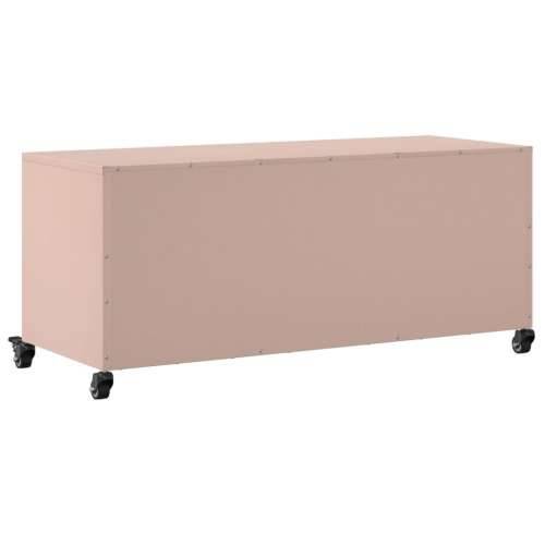 TV ormarić ružičasti 100,5 x 39 x 43,5 cm čelik - Ružičasta 1 Cijena