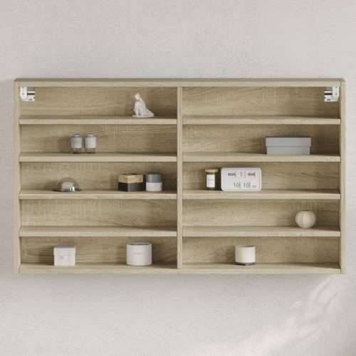 Vitrina boja hrasta sonome 100 x 15 x 58 cm konstruirano drvo - sonoma hrast 100 x 15 x 58 cm 1 Cijena