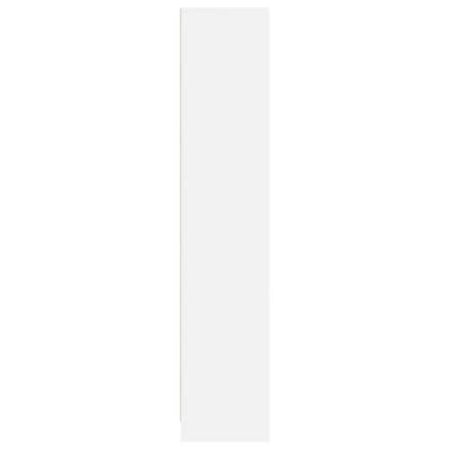 Regal za knjige bijeli 57 x 28,5 x 141 cm konstruirano drvo - Bijela 1 141 cm Cijena