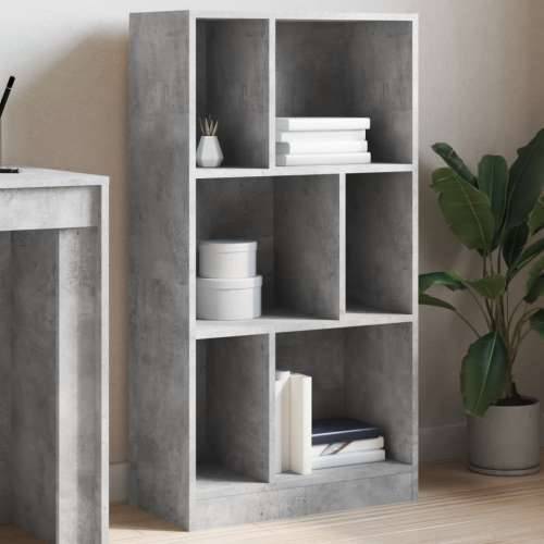 Regal za knjige boja betona 57x28,5x107,5 cm konstruirano drvo - Beton siva 1 107.5 cm Cijena
