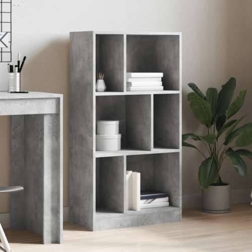 Regal za knjige boja betona 57x28,5x107,5 cm konstruirano drvo - Beton siva 1 107.5 cm Cijena