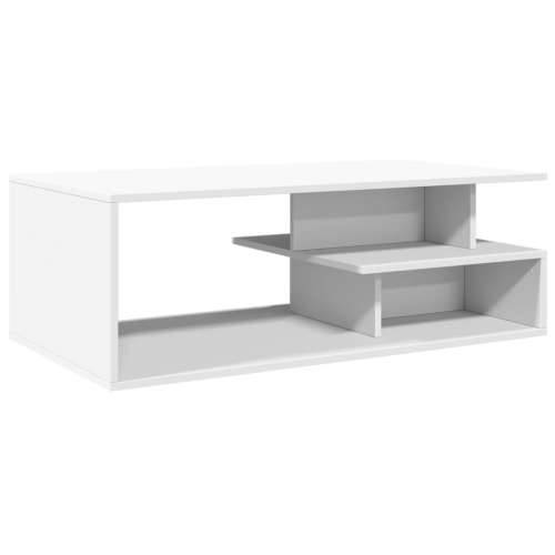 Stolić za kavu bijeli 102 x 55 x 35 cm od konstruiranog drva - Bijela 1 Cijena