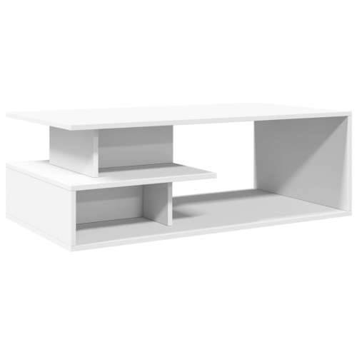 Stolić za kavu bijeli 102 x 55 x 35 cm od konstruiranog drva - Bijela 1 Cijena