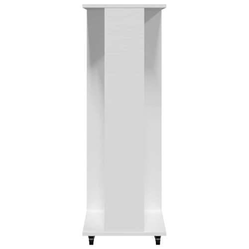 Ormar s kotačima bijeli 102 x 38 x 110 cm od konstruiranog drva - Bijela 1 Cijena