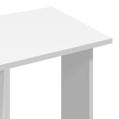 Ormar s kotačima bijeli 102 x 38 x 110 cm od konstruiranog drva - Bijela 1 Cijena