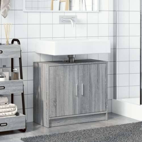Ormarić za Lavabo - Umivaonik boja hrasta 63x29x55 cm konstruirano drvo - Sivi hrast sonoma 1 Cijena