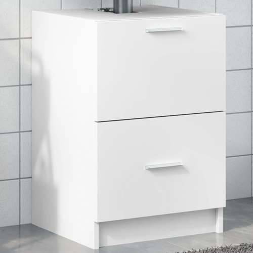 Ormarić za Lavabo - Umivaonik bijeli 40 x 37 x 59 cm konstruirano drvo - Bijela 40 x 37 x 59 cm 1 Cijena