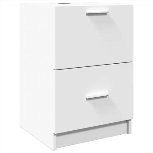 Ormarić za Lavabo - Umivaonik bijeli 40 x 37 x 59 cm konstruirano drvo - Bijela 40 x 37 x 59 cm 1 Cijena