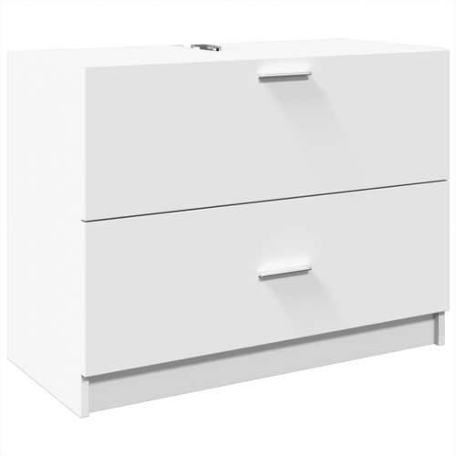 Ormarić za Lavabo - Umivaonik bijeli 78 x 37 x 59 cm konstruirano drvo - Bijela 78 x 37 x 59 cm 1 Cijena