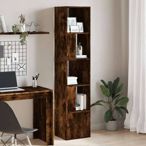 Regal za knjige boja hrasta 40x36x189 cm konstruirano drvo - Dimljeni hrast 1 40 cm Cijena