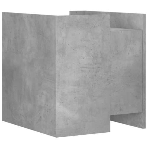 Noćni ormarić boja betona 45 x 50 x 50 cm od konstruiranog drva - Beton siva 1 Cijena