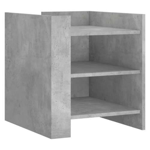 Noćni ormarić boja betona 45 x 50 x 50 cm od konstruiranog drva - Beton siva 1 Cijena