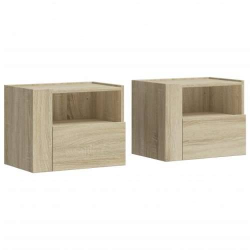 Zidni noćni ormarići 2 kom boja hrasta sonome 45x30x35 cm - sonoma hrast 2 Cijena