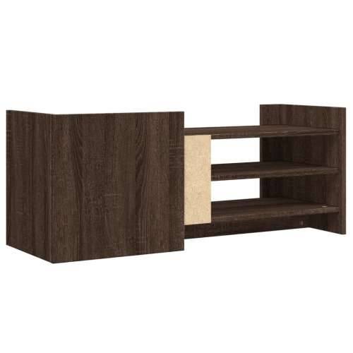 TV ormarić boja smeđeg hrasta 100x35x40 cm konstruirano drvo - Smeđi hrast 1 100 cm Cijena