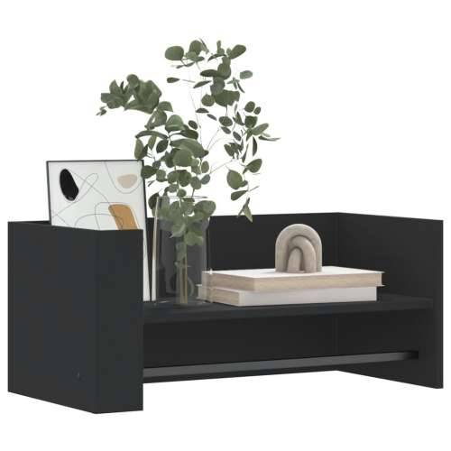 Zidna polica crna 70,5 x 35 x 30,5 cm od konstruiranog drva - Crna 70.5 x 35 x 30.5 cm 1 Cijena
