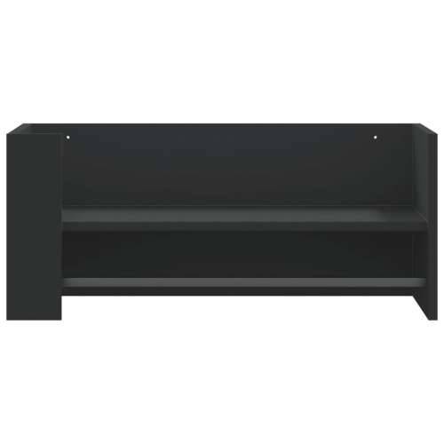 Zidna polica crna 70,5 x 35 x 30,5 cm od konstruiranog drva - Crna 70.5 x 35 x 30.5 cm 1 Cijena