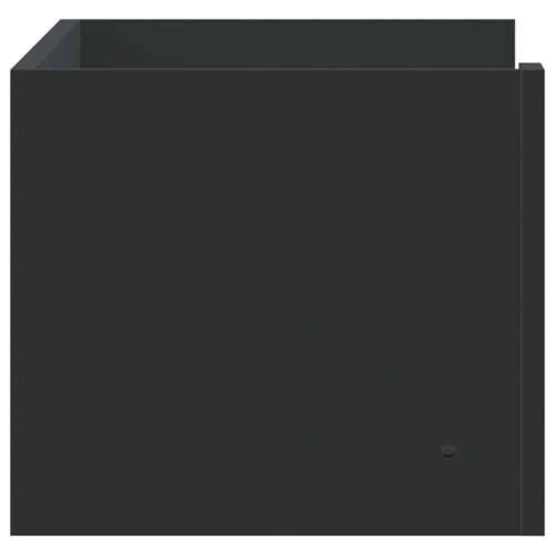 Zidna polica crna 70,5 x 35 x 30,5 cm od konstruiranog drva - Crna 70.5 x 35 x 30.5 cm 1 Cijena
