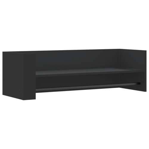 Zidna polica crna 100 x 35 x 30,5 cm od konstruiranog drva - Crna 100 x 35 x 30.5 cm 1 Cijena