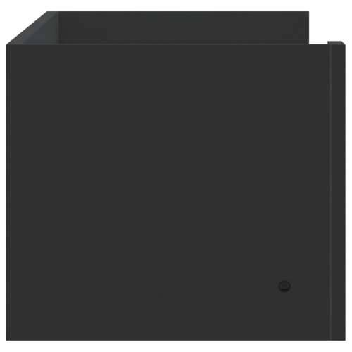 Zidna polica crna 100 x 35 x 30,5 cm od konstruiranog drva - Crna 100 x 35 x 30.5 cm 1 Cijena