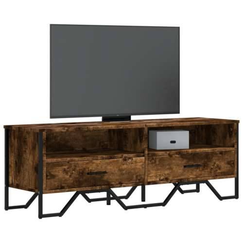 TV ormarić boja dimljenog hrasta 122x34x41 cm konstruirano drvo - Dimljeni hrast 1 Cijena