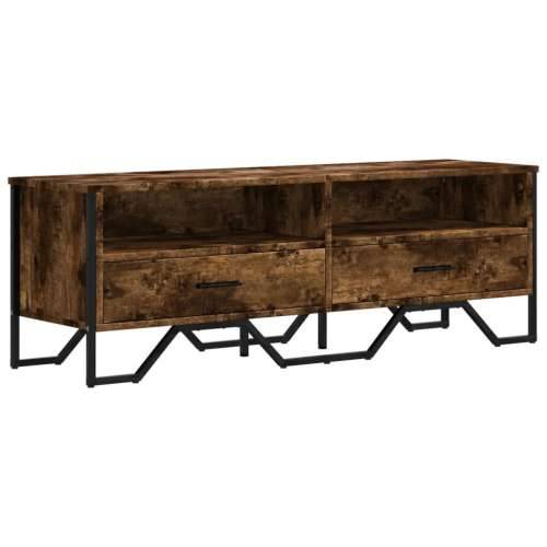 TV ormarić boja dimljenog hrasta 122x34x41 cm konstruirano drvo - Dimljeni hrast 1 Cijena