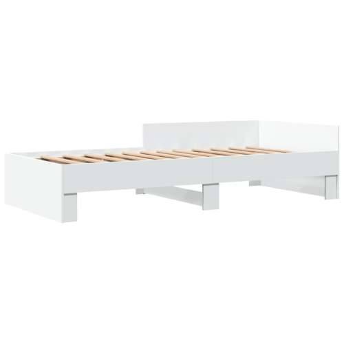 Okvir za krevet bijeli 100 x 200 cm konstruirano drvo - Bijela 100 x 200 cm Cijena