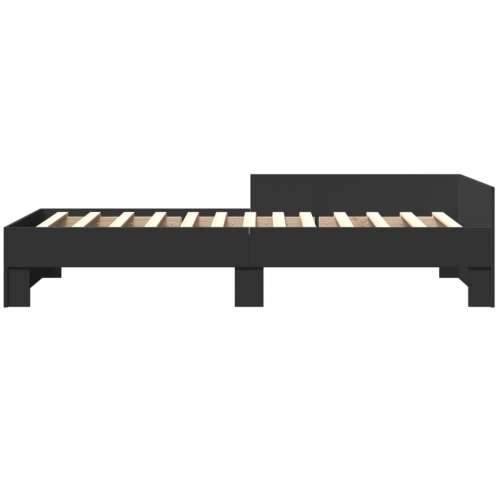 Okvir za krevet crni 90 x 190 cm od konstruiranog drva - Crna 90 x 190 cm Cijena