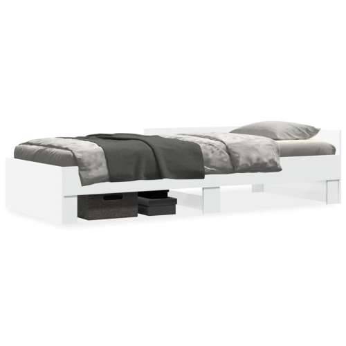 Okvir za krevet bijeli 75x190 cm konstruirano drvo - Bijela 75 x 190 cm Cijena