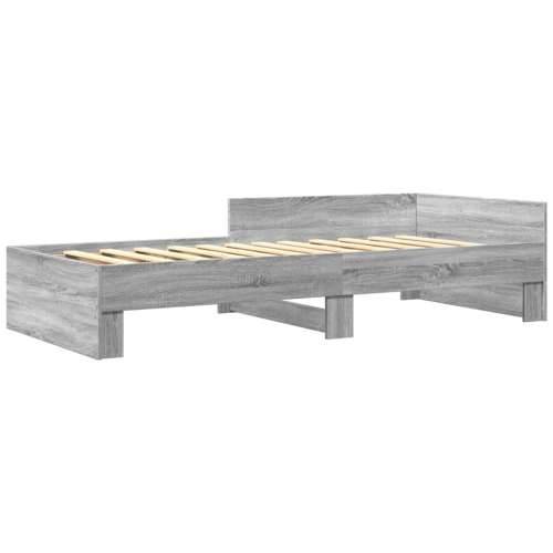 Okvir za krevet boja hrasta 75 x 190 cm od konstruiranog drva - Sivi hrast sonoma 75 x 190 cm Cijena